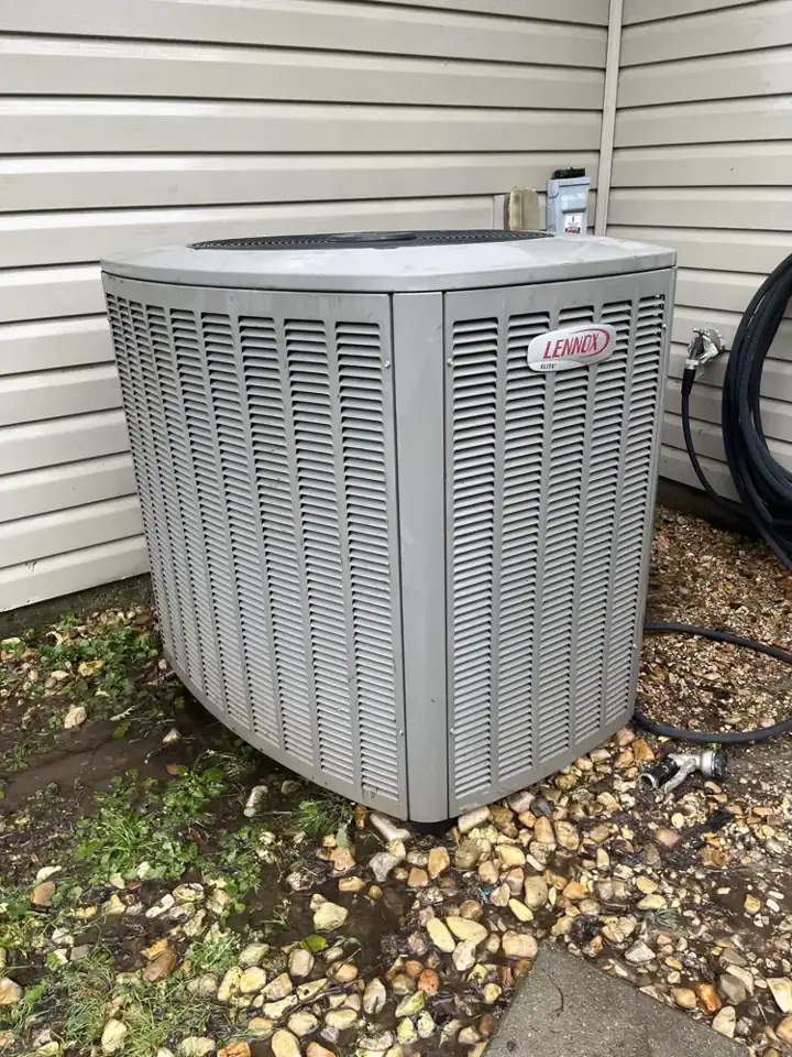 Same condenser after a full coil cleaning, Covington
